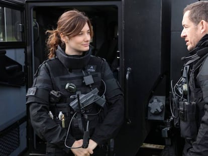 La actriz Alice Pol, en una imagen de 'Una policía en apuros'.