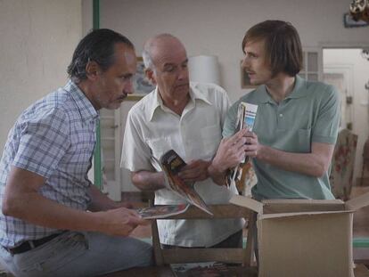 Desde la izquierda, Francesc Garrido, Teodoro Baró y Nao Albert, en el filme.