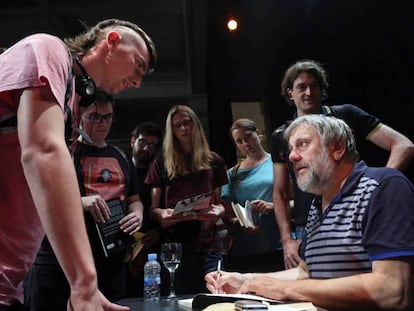 El filósofo y sociólogo esloveno Slavoj Zizek en el Círculo de Bellas Artes.