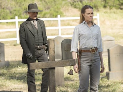 Tráiler de la segunda temporada de Westworld. En la foto, Ed Harris y Evan Rachel Wood.