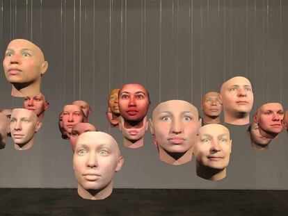 Una imagen de la exposición 'A becoming resemblance' en la galería Fridman de Nueva York.