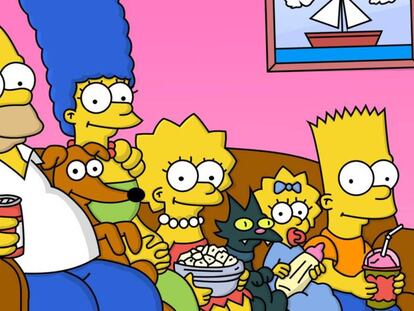 Fotograma de 'Los Simpsons'. En vídeo, la canción de Alf Clausen titulada 'We Put The Spring In Springfield'.