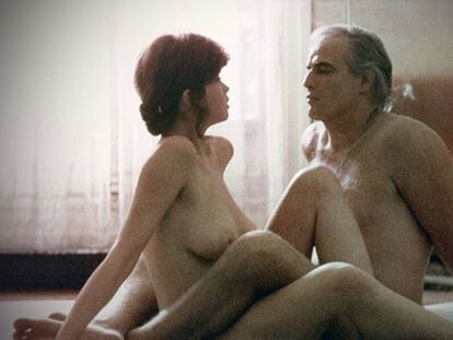 FOTO: Maria Schneider y Marlon Brando, en 'El último tango en París'. / VÍDEO: Un fragmento de la película.
