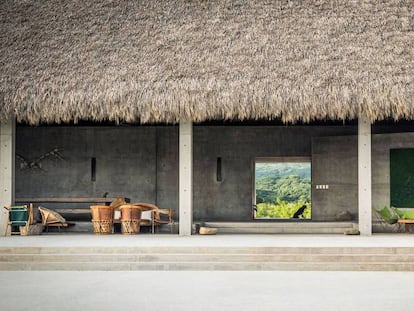 Una de las zonas de Casa Wabi, cercana a Puerto Escondido (Oaxaca).