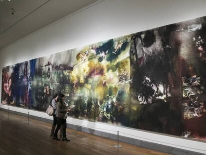 'El espiritu de la pintura', obra de Cai Guo-Qiang, en el Museo del Prado.