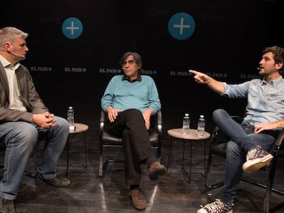 Gregorio Belinchón, Agustín Díaz Yanes y Raúl Arévalo.