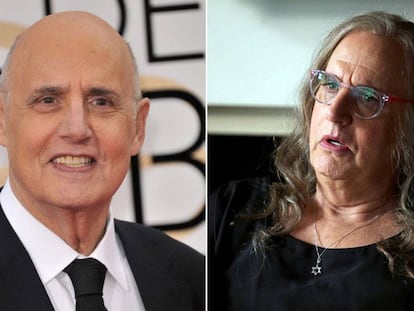 Jeffrey Tambor sin caracterizar (izquierda) y como Maura en la serie (derecha). En vídeo, tráiler de 'Transparent'.