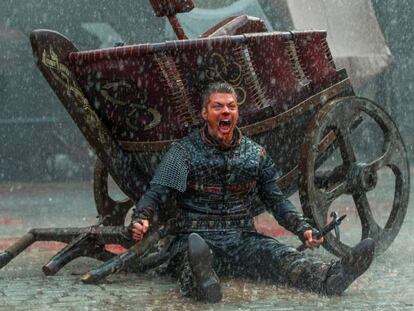 Alex Høgh Andersen como Ivar en la quinta temporada de 'Vikingos'.