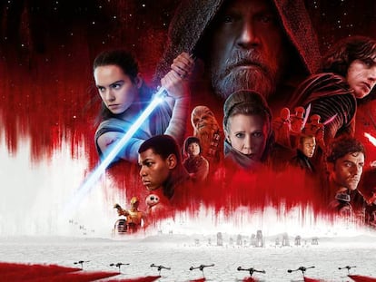 Póster de 'Star Wars: Los últimos jedis'.