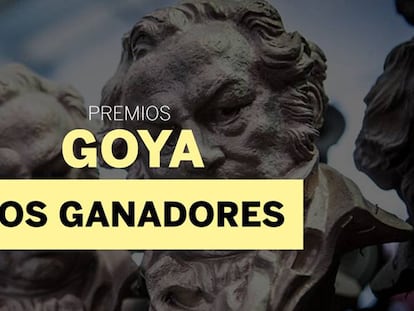 Premiados en la de los Premios Goya 2018.