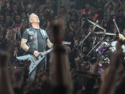 James Hetfield en el concierto de Metallica de Madrid.