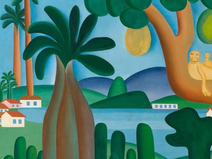 'Cartão-postal' (1929), de Tarsila do Amaral.