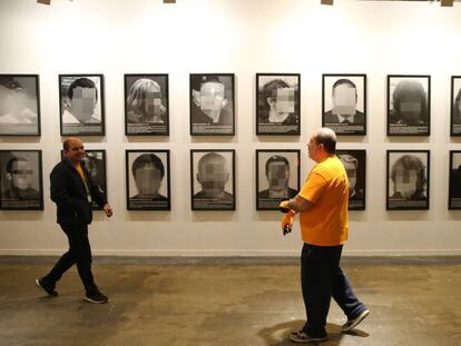 La obra 'Presos políticos en la España contemporánea', que se exhibía en ARCO.