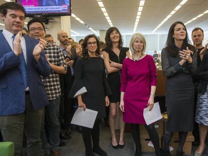 Los periodistas de 'The New York Times' premiados.