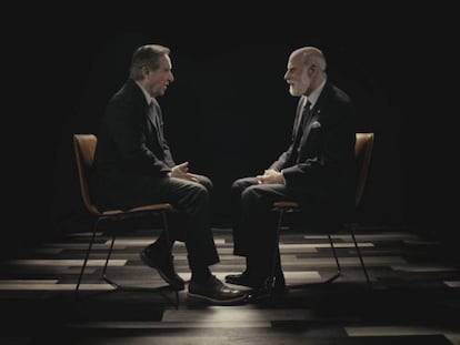 Iñaki Gabilondo, durante su entrevista a Vinton Cerf. En vídeo, el vídeo promocional de la nueva temporada.