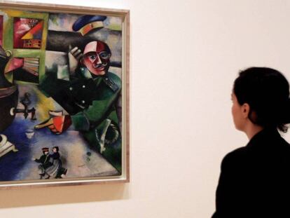 'El soldado bebe', obra de Chagall en el Guggenheim. En vídeo, las obras de la exposición.
