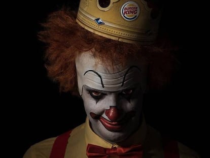 Campaña 'Scary Clown Night', de Burguer King.