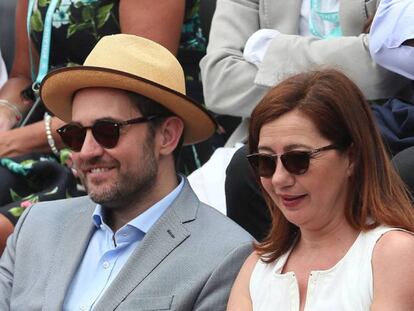 El exministro de Cultura, Màxim Huerta, en la final de Roland Garros.