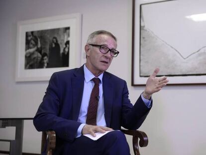 José Guirao, este jueves durante la entrevista.