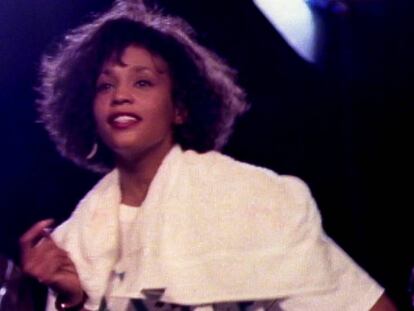 Whitney Houston, en el ensayo de un concierto en el documental 'Whitney'.