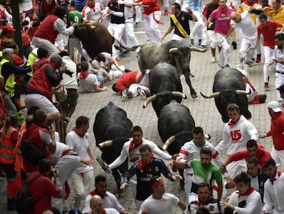 The last day of the Running of the Bulls 2018.