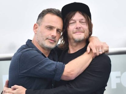 VÍDEO: Tráiler de la novena temporada de 'The Walking Dead'. FOTO: Andrew Lincoln y Norman Reedus en la Comic-Con 2018.