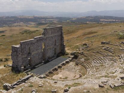 Yacimiento romano de Acinipo, en la provincia de Málaga.