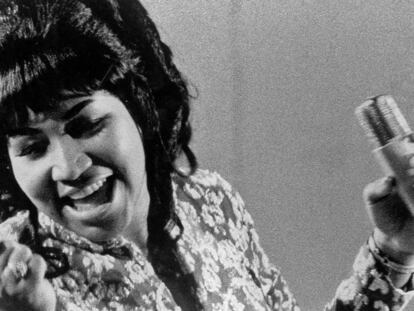 Una actuación de Aretha Franklin en 1969.