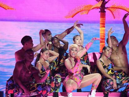 Nicki Minaj actúa en la gala de los premios MTV Europe en Bilbao. En vídeo, los mejores momentos de la gala.