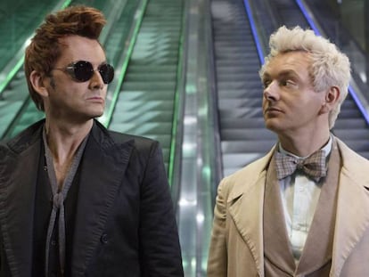 David Tennant y Michael Sheen en ‘Buenos presagios’. En vídeo, tráiler de la serie.