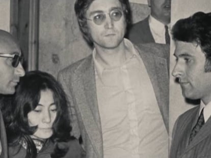 Yoko Ono y John Lennon, en un fotograma de 'Kyoko'.