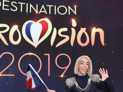 El representante francés a Eurovisión, Bilal Hassani, tras ser elegido el pasado día 26. En vídeo, declaraciones de un portavoz de la campaña por el boicot y de la artista israelí Netta, ganadora de Eurovisión en 2018.