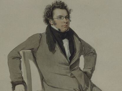 Retrato sin datar de Schubert. En vídeo, cómo se completo la 'Sinfonía inacabada'.