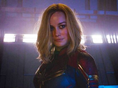 Brie Larson, en 'Capitana Marvel'. En vídeo, tráiler de la película.