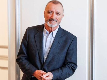 Arturo Pérez Reverte, este miércoles, en Madrid. En vídeo, presentación de su nuevo libro