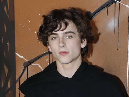 Timothée Chalamet, en enero en un desfile de Louis Vuitton en París. En vídeo, tráiler de 'Beautiful Boy'.