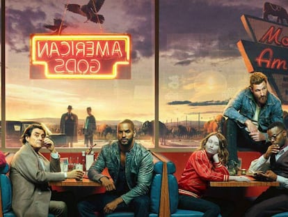 Cartel de la segunda temporada de 'American Gods'. En vídeo, el tráiler.