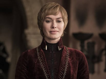 La actriz Lena Headey, en el papel de Cersei en el penúltimo capítulo de 'Juego de tronos'.