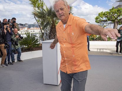 Bill Murray, el 15 de mayo, en el festival de Cannes. Foto: OLIVIER BORDE / BESTIMAGE / GTRES. En el vídeo: fragmento del documental de TCM.