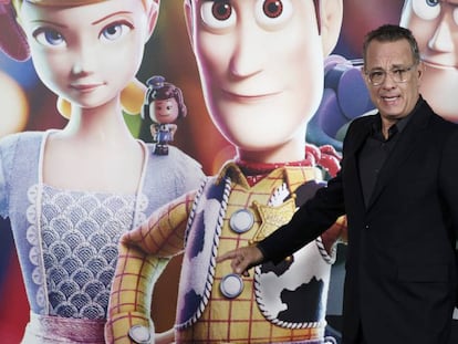 Seqüència de 'Toy Story 4'. En la imatge, Tom Hanks a Barcelona.