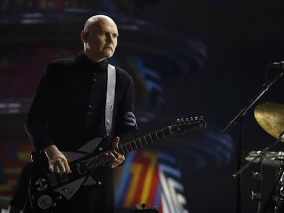 Billy Corgan, de Smashing Pumkings, este viernes en el Mad Cool. En vídeo, una parte del concierto de Vetusta Morla ese mismo día.