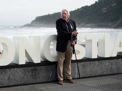 El actor Donald Sutherland, este jueves en San Sebastián. En vídeo, Carlos Boyero habla sobre 'Una obra maestra'.