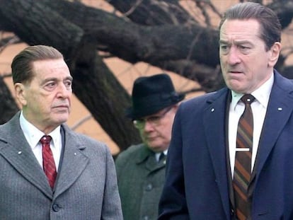 Al Pacino y Robert De Niro, en 'El irlandés'. En el vídeo, el tráiler.