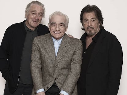 De Niro, Scorsese y Pacino, en Nueva York en septiembre. En el vídeo, tráiler de 'El irlandés'.
