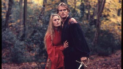 Robin Wright y Cary Elwes, en un fotograma de 'La princesa prometida'. En vídeo, tráiler de la película.