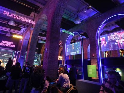 Presentación de la exposición de videojuegos 'Game On', en la Fundación Canal, en Madrid.