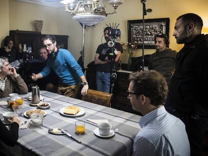 Un instant del rodatge de la nova temporada d''O sabor das margaridas'. En vídeo, el tràiler de la sèrie.
