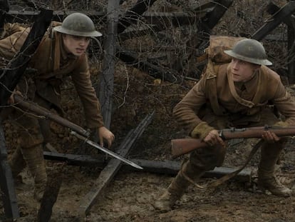 Dean-Charles Chaoman y George MacKay, en '1917'.