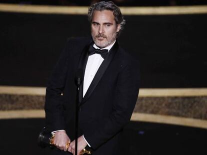 Joaquin Phoenix, amb l'Oscar al millor actor protagonista. En vídeo, el seu discurs.