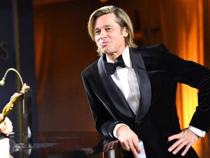 Brad Pitt, durante la fiesta posterior a la entrega de los Oscar. En vídeo, el resumen de la ceremonia.
